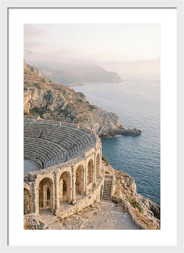 Ancient Amphitheater Overlooking The Sea