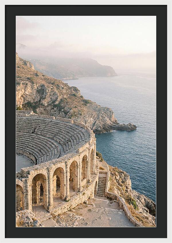 Ancient Amphitheater Overlooking The Sea