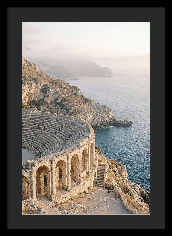 Ancient Amphitheater Overlooking The Sea