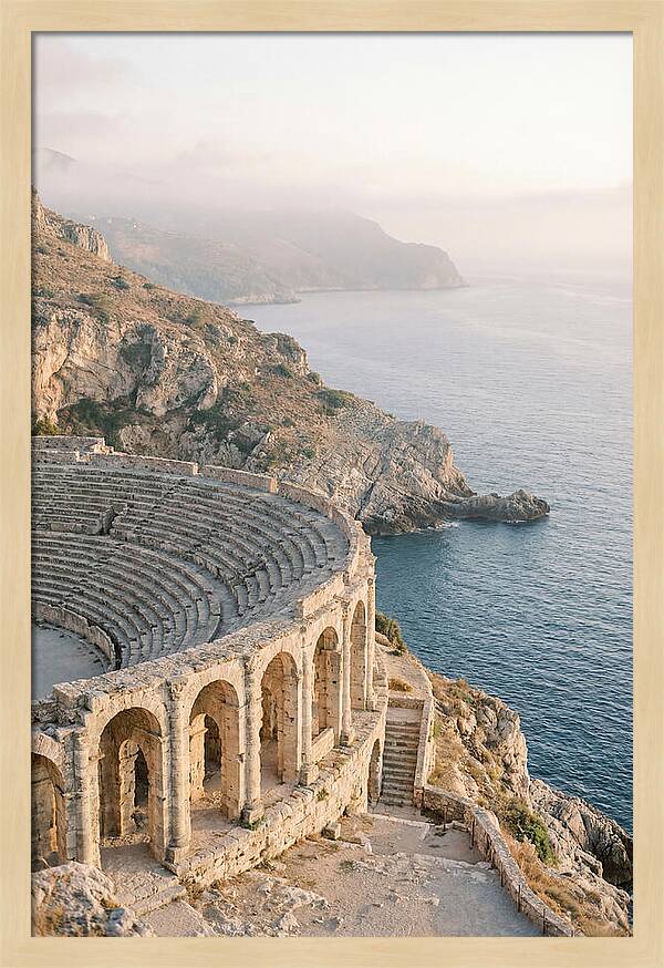 Ancient Amphitheater Overlooking The Sea