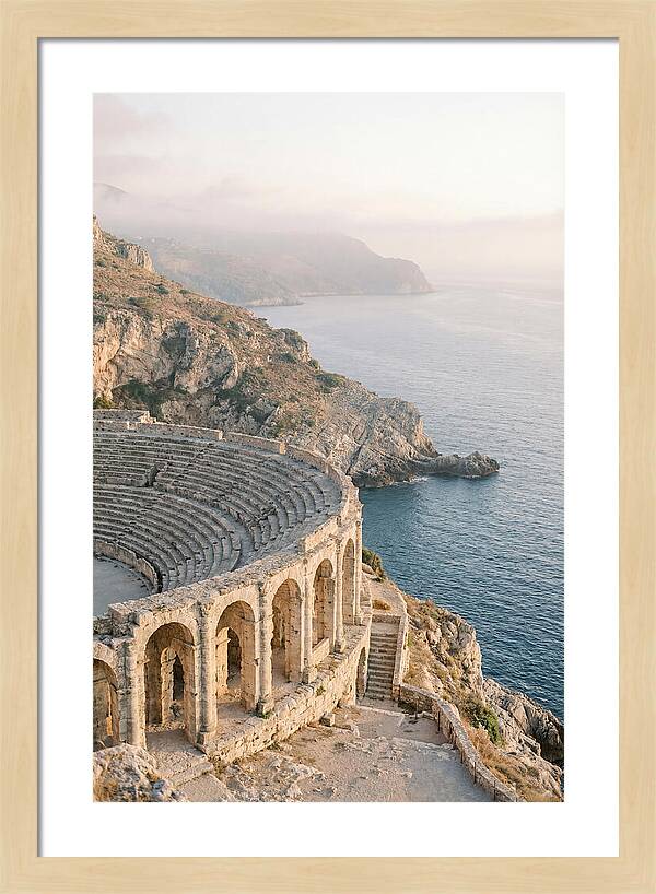 Ancient Amphitheater Overlooking The Sea