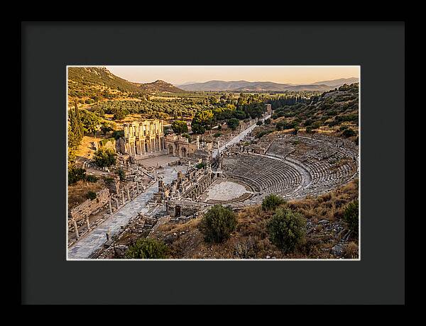 Ancient Ephesus Ruins At Dusk