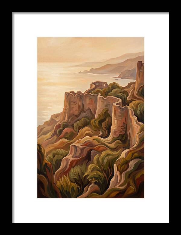 Ancient Fortress Walls Overlooking Sea