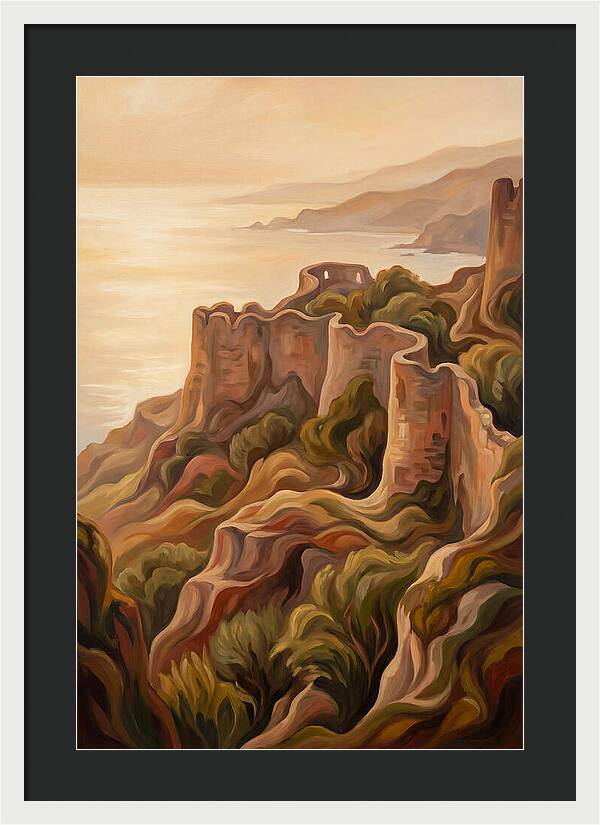 Ancient Fortress Walls Overlooking Sea