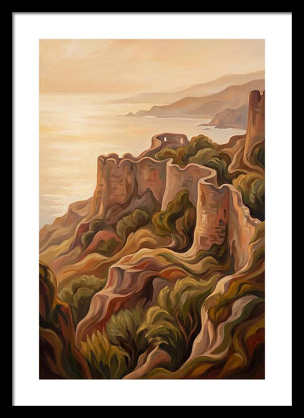Ancient Fortress Walls Overlooking Sea