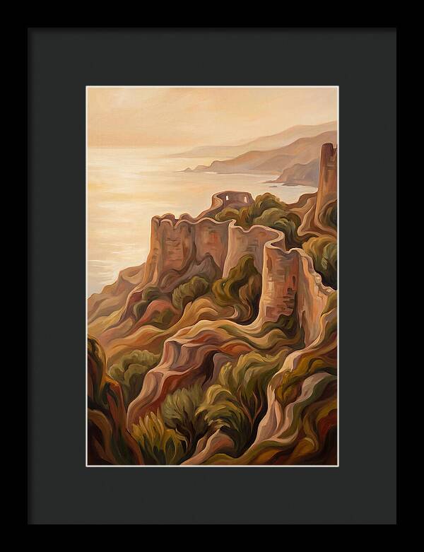 Ancient Fortress Walls Overlooking Sea