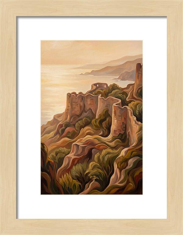 Ancient Fortress Walls Overlooking Sea