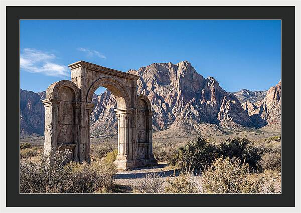 Ancient Gateway Framing Mountain View