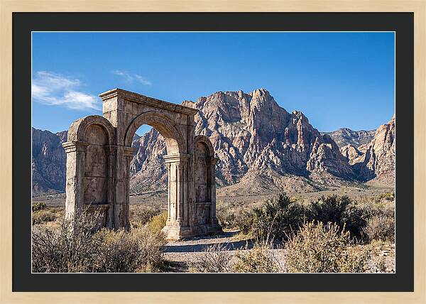 Ancient Gateway Framing Mountain View