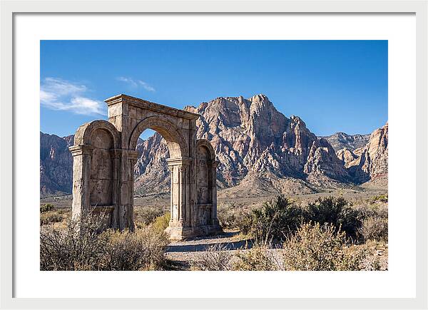 Ancient Gateway Framing Mountain View