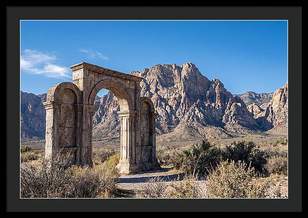 Ancient Gateway Framing Mountain View