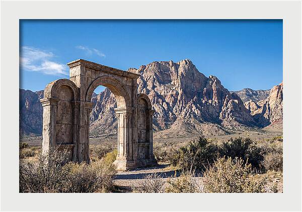 Ancient Gateway Framing Mountain View