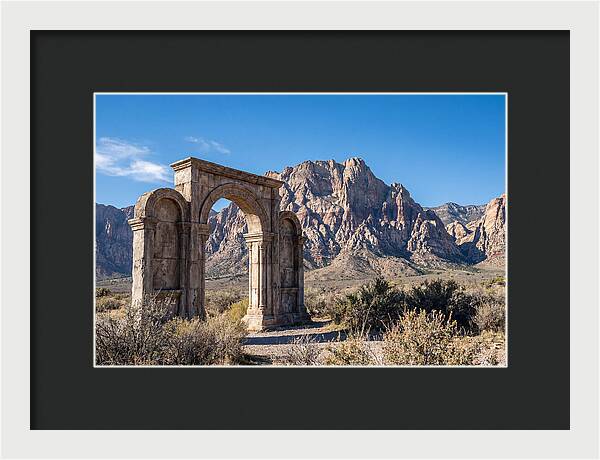 Ancient Gateway Framing Mountain View