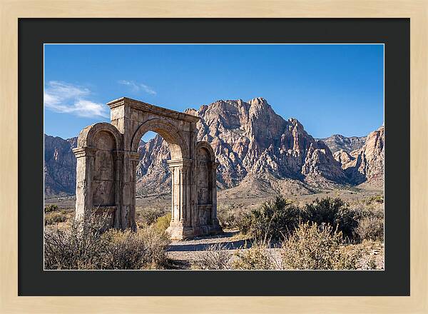 Ancient Gateway Framing Mountain View