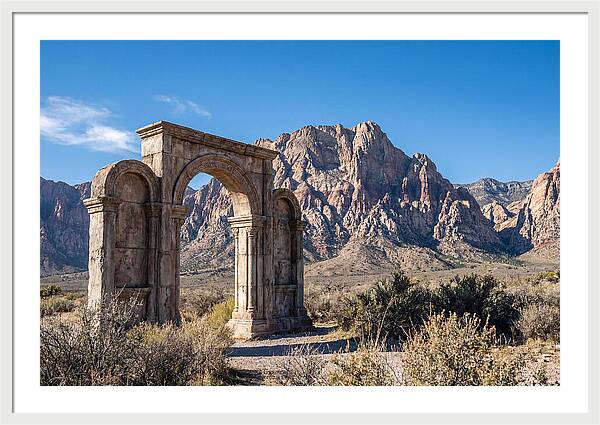 Ancient Gateway Framing Mountain View