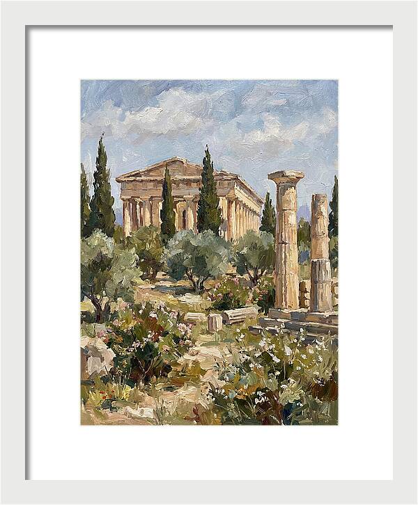 Ancient Greek Ruins Amidst Nature