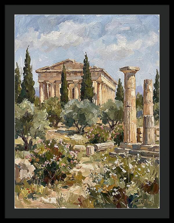 Ancient Greek Ruins Amidst Nature