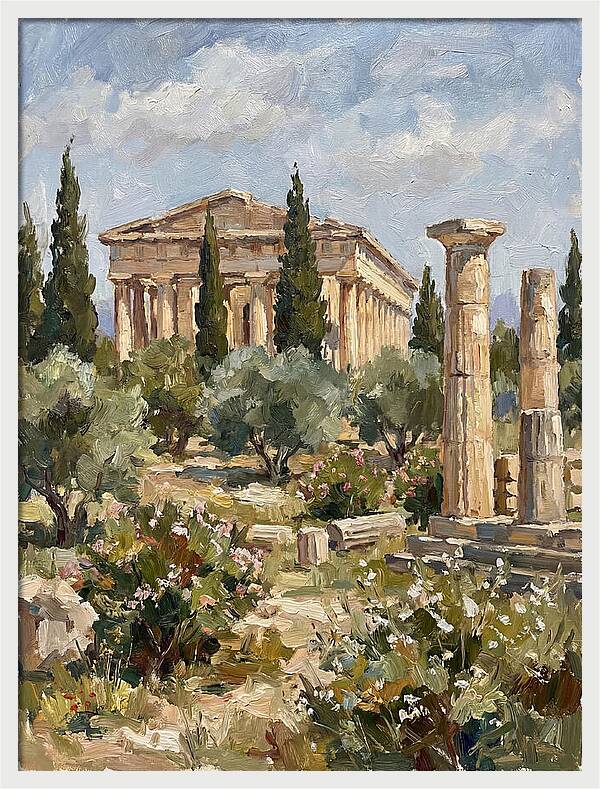 Ancient Greek Ruins Amidst Nature