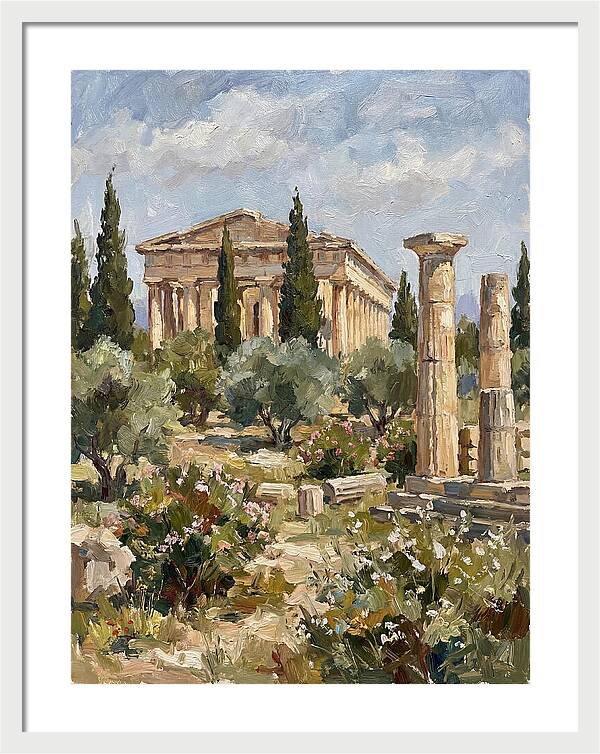 Ancient Greek Ruins Amidst Nature
