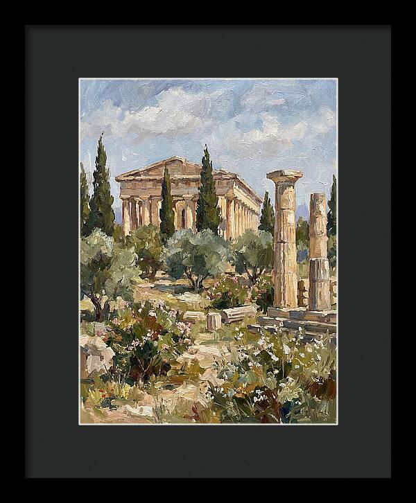 Ancient Greek Ruins Amidst Nature
