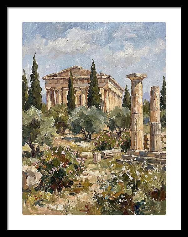 Ancient Greek Ruins Amidst Nature