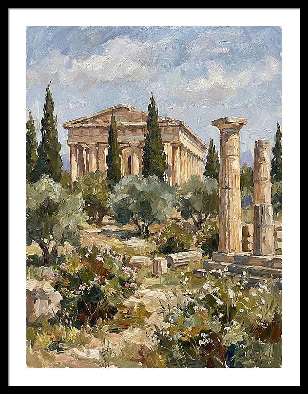 Ancient Greek Ruins Amidst Nature