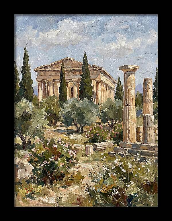 Ancient Greek Ruins Amidst Nature