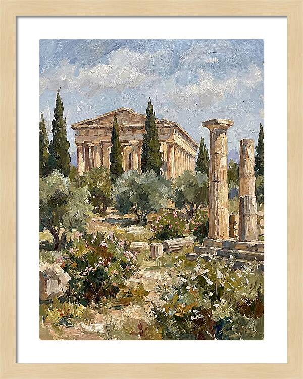 Ancient Greek Ruins Amidst Nature