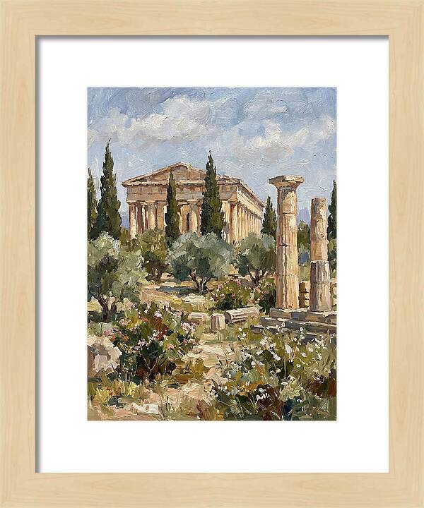Ancient Greek Ruins Amidst Nature