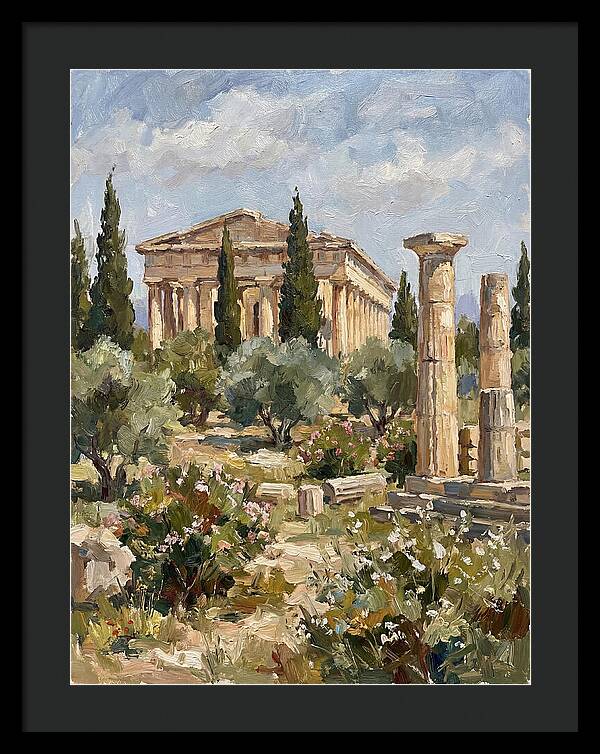 Ancient Greek Ruins Amidst Nature
