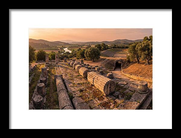 Ancient Olympia At Golden Hour