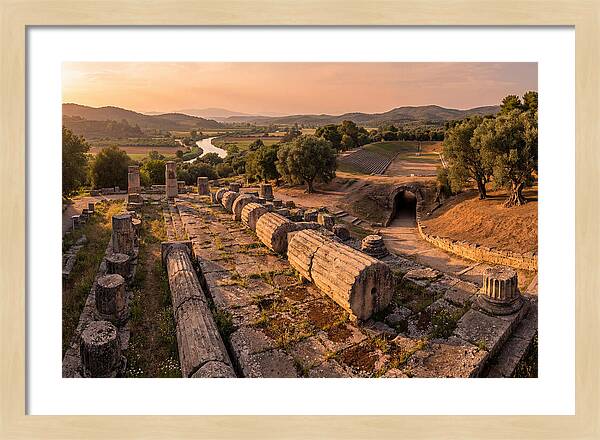 Ancient Olympia At Golden Hour
