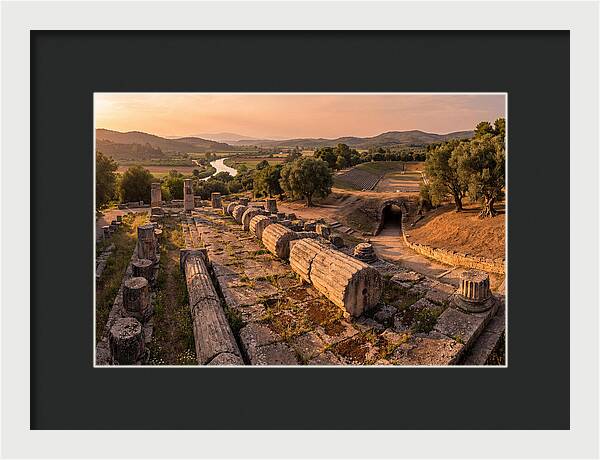 Ancient Olympia At Golden Hour