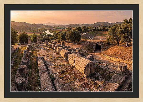Ancient Olympia At Golden Hour