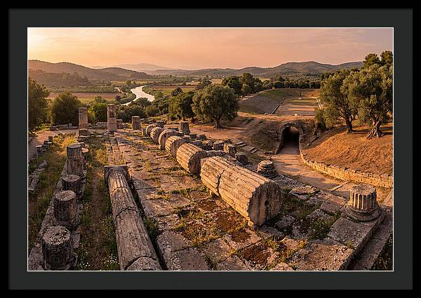 Ancient Olympia At Golden Hour