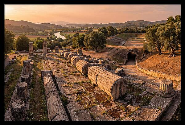 Ancient Olympia At Golden Hour
