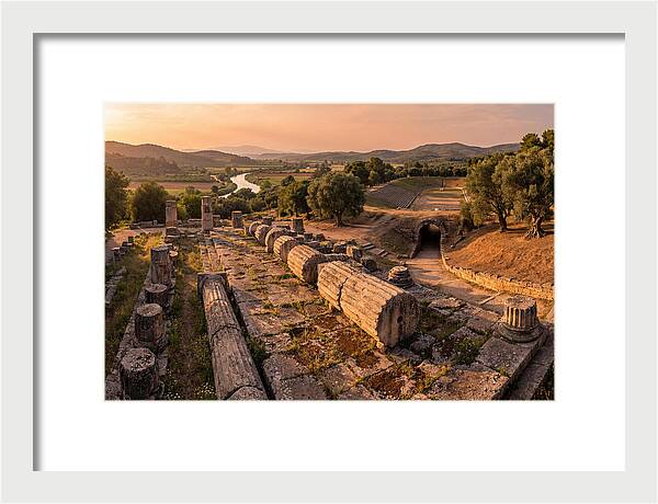 Ancient Olympia At Golden Hour