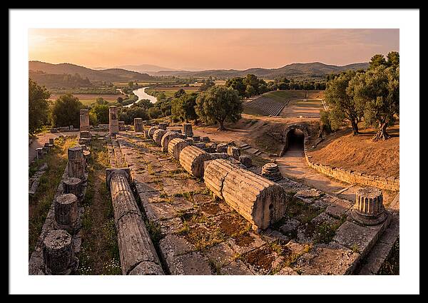 Ancient Olympia At Golden Hour