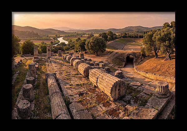 Ancient Olympia At Golden Hour