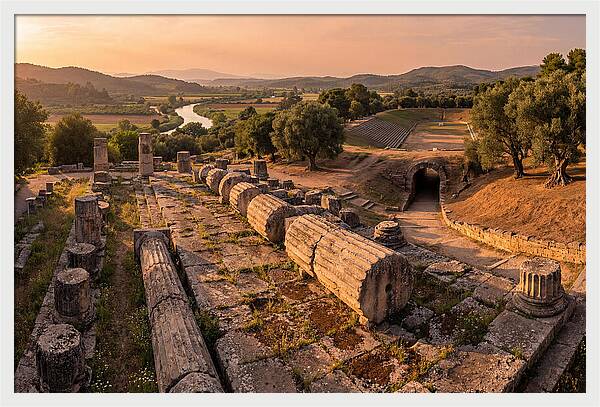 Ancient Olympia At Golden Hour