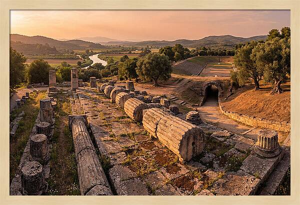 Ancient Olympia At Golden Hour