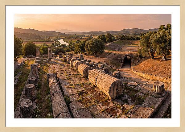 Ancient Olympia At Golden Hour