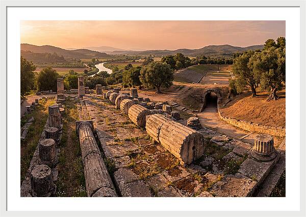 Ancient Olympia At Golden Hour