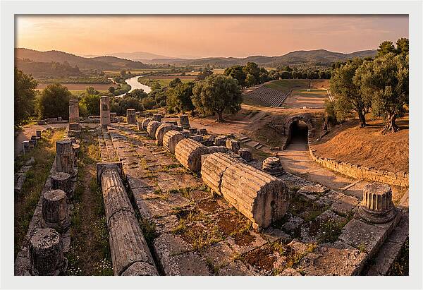 Ancient Olympia At Golden Hour