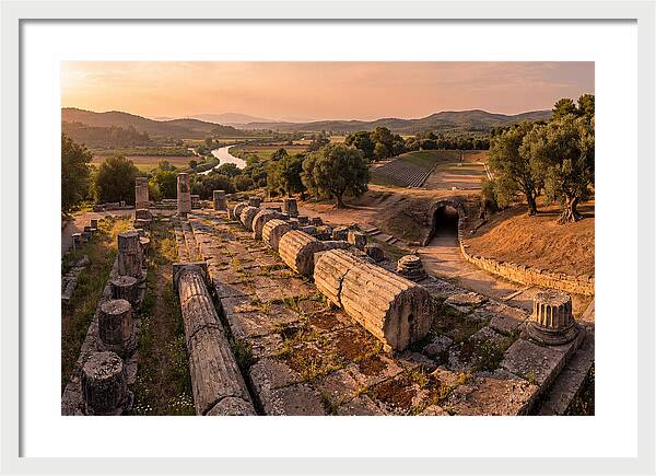 Ancient Olympia At Golden Hour