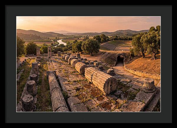 Ancient Olympia At Golden Hour