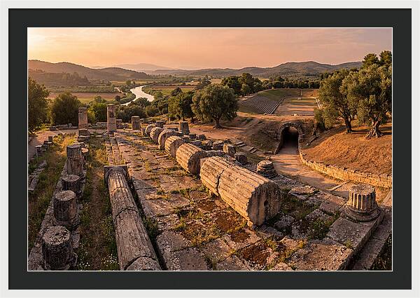 Ancient Olympia At Golden Hour