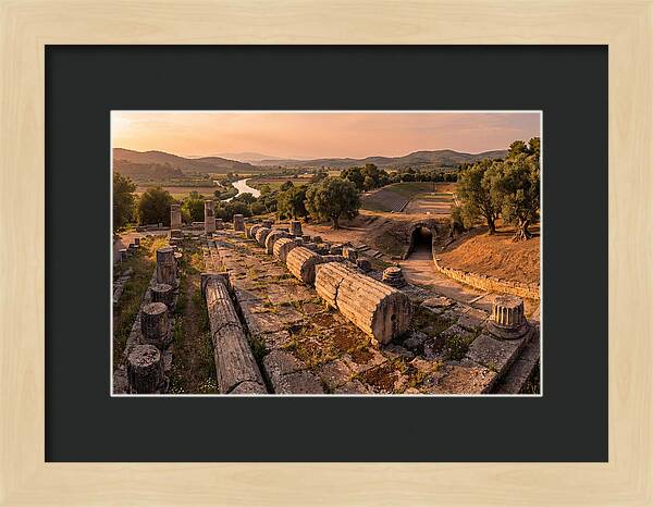 Ancient Olympia At Golden Hour