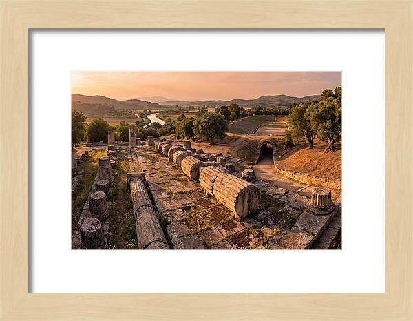 Ancient Olympia At Golden Hour