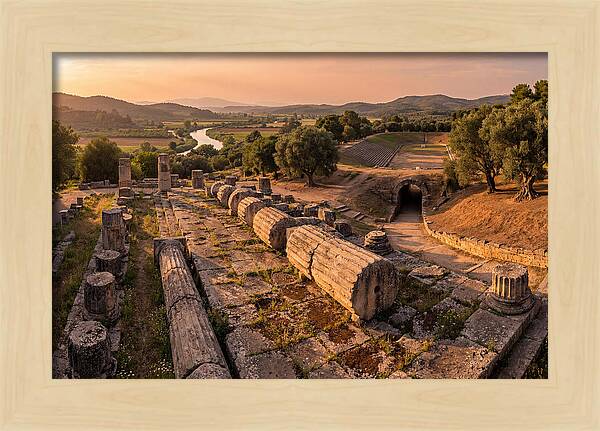 Ancient Olympia At Golden Hour